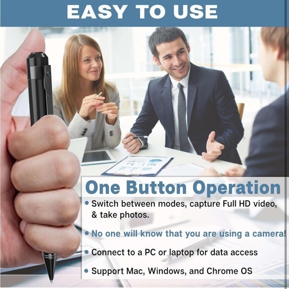 Brand New Hidden Camera Pen 1080p w/ 64GB Micro SD Mini Body HD Video Recorder - Picture 11 of 15